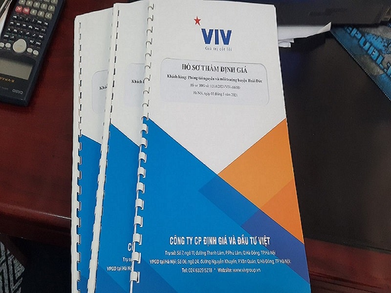 Hồ sơ thẩm định giá bất động sản VIV 