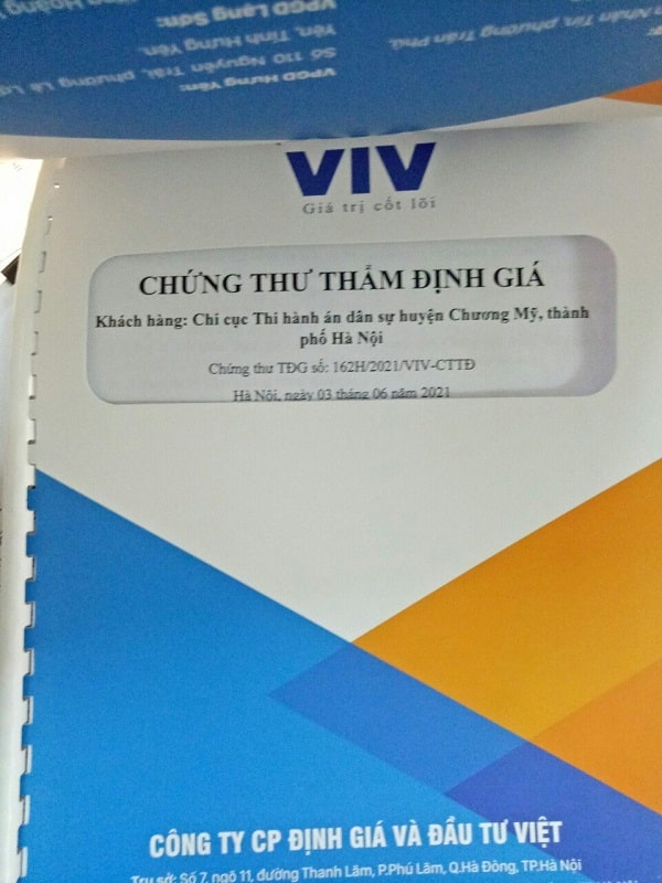 VIV thẩm định giá bất động sản nhanh chóng 